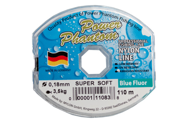 Леска Power Phantom Super Soft, светло-голубой