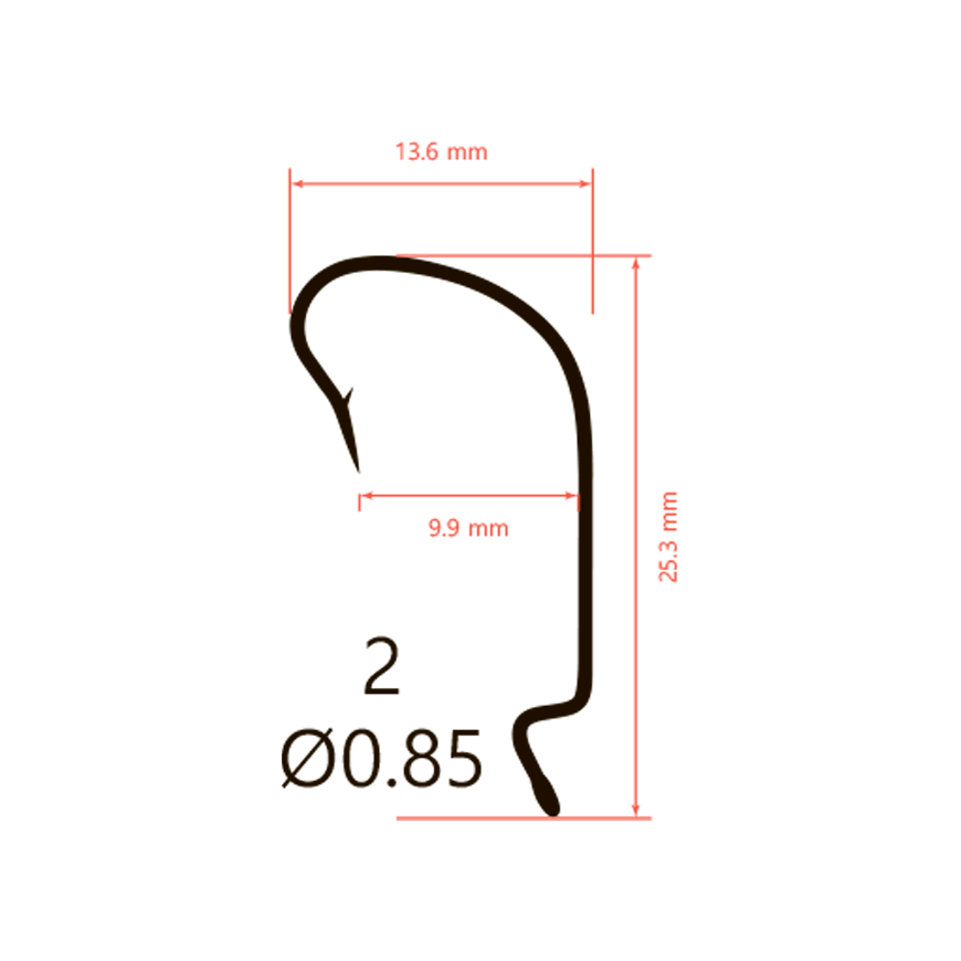 Крючки офсетные Saikyo BS-3312 Offset Hook