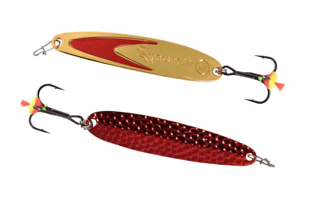 Блесна вертикальная ECOPRO Судачья + красный флекс