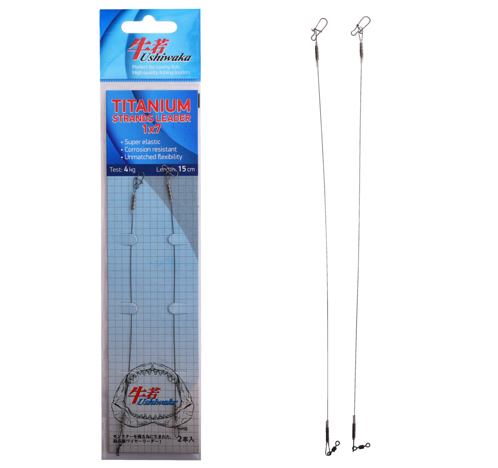 Поводки Ushiwaka Titanium Strands Leader 1x7