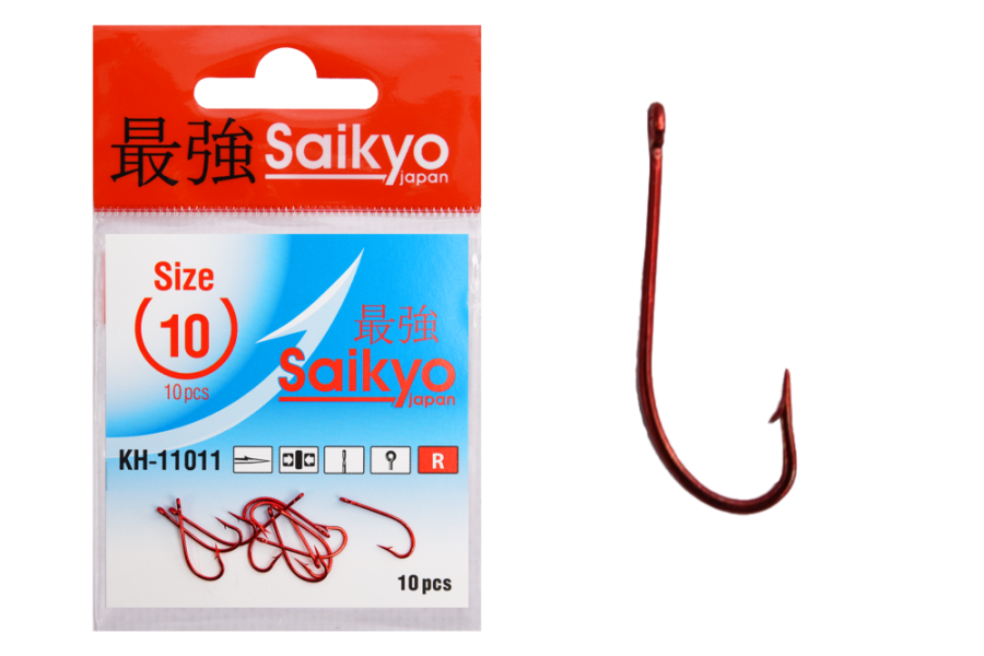 Крючки Saikyo KH-11011 O&apos;Shaughnessy Red №10 (10шт)