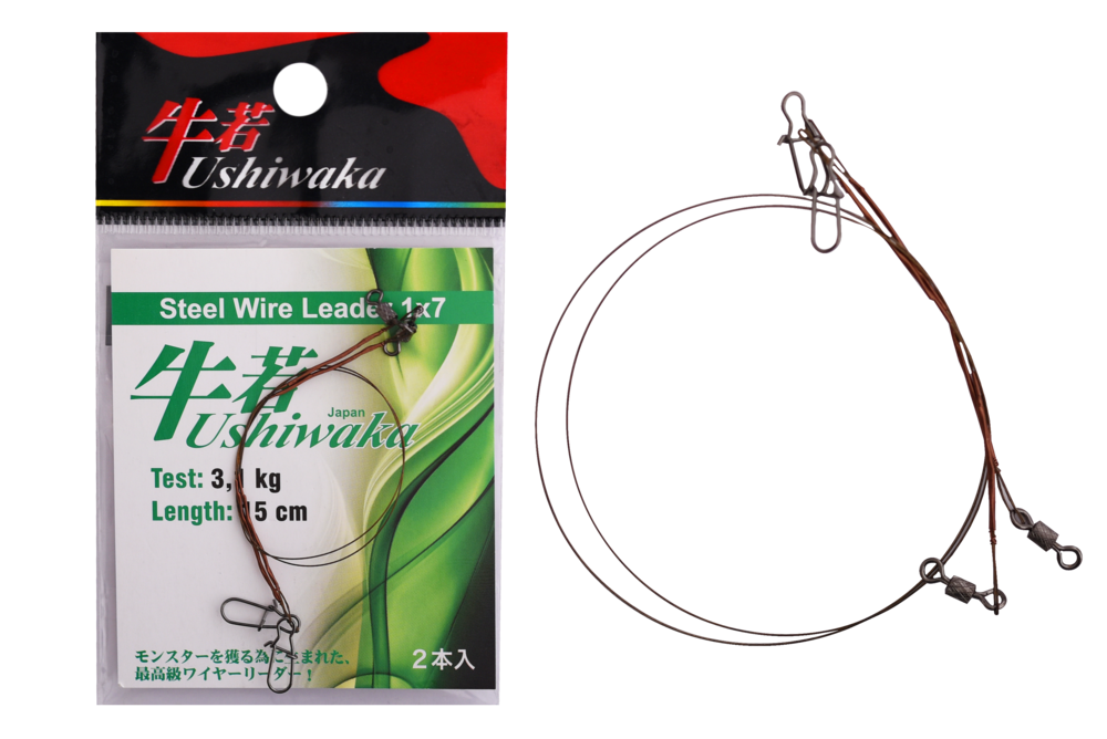 Поводки Ushiwaka Steel Wire Leader 1x7 Поводки Ushiwaka Steel Wire Leader 1x7