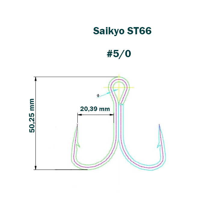 Крючки Saikyo ST66