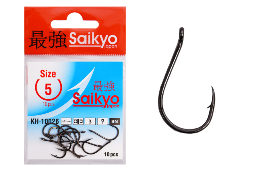 Крючки Saikyo KH-10026 Chinu Ring BN №5 (10шт)