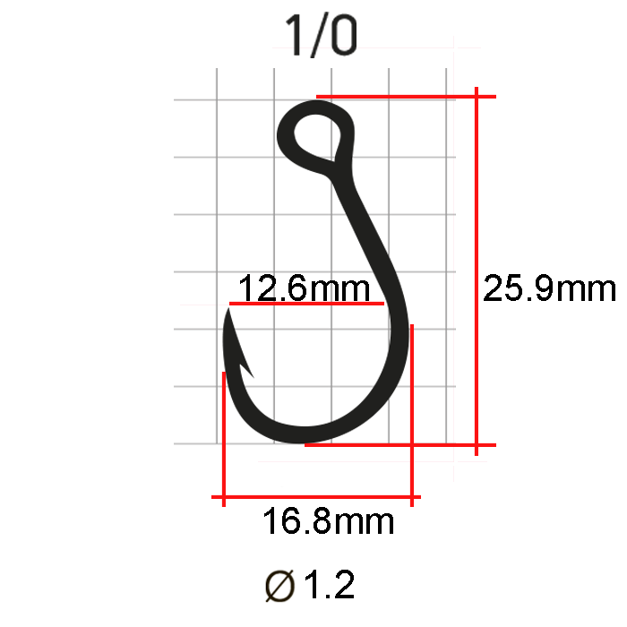 Крючки Saikyo SS075 In-line Eye