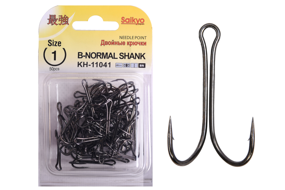Крючки двойные Saikyo KH-11041 Double Hook (B-Normal Shank)
