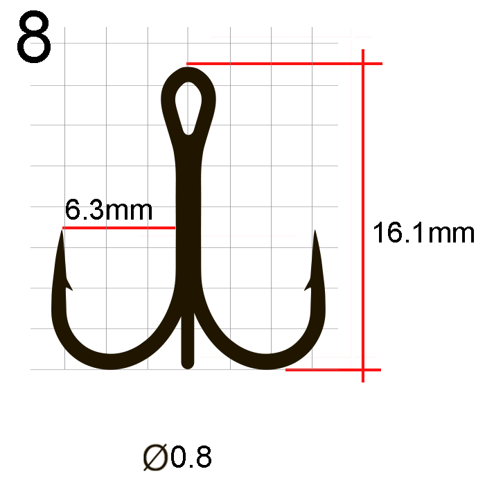 Крючки тройные Saikyo 7001