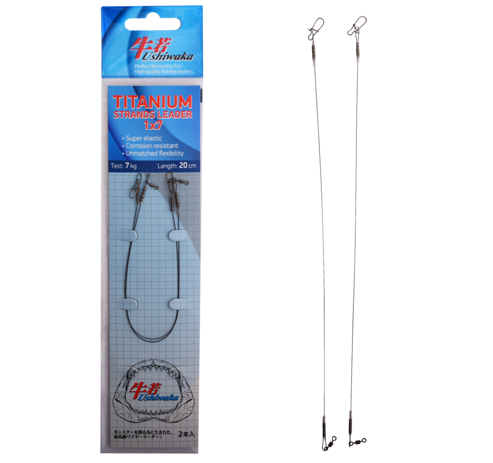 Поводки Ushiwaka Titanium Strands Leader 1x7
