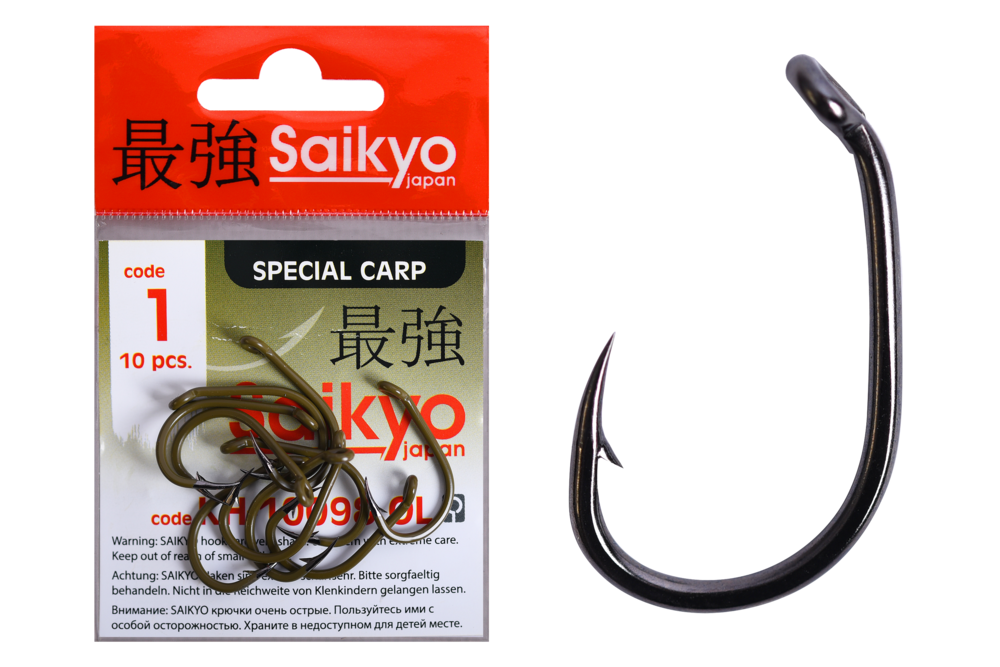 Крючки карповые Saikyo KH-10098 Clever Carp