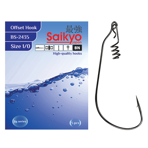 Крючки офсетные Saikyo BS-2435 Offset Hook