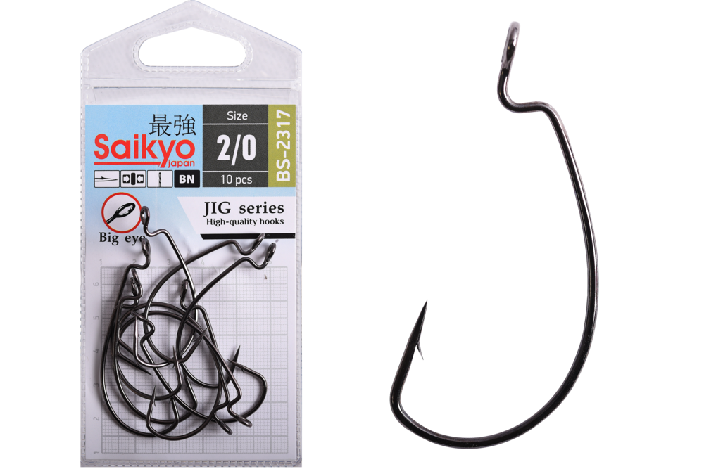 Крючки офсетные Saikyo BS-2317 Magna Super Lock Worm