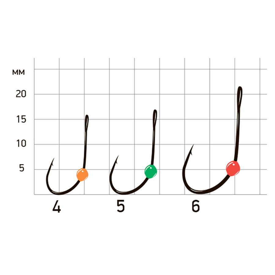 Крючки LureMax Trout LT37 # 4 Phospho (10шт)