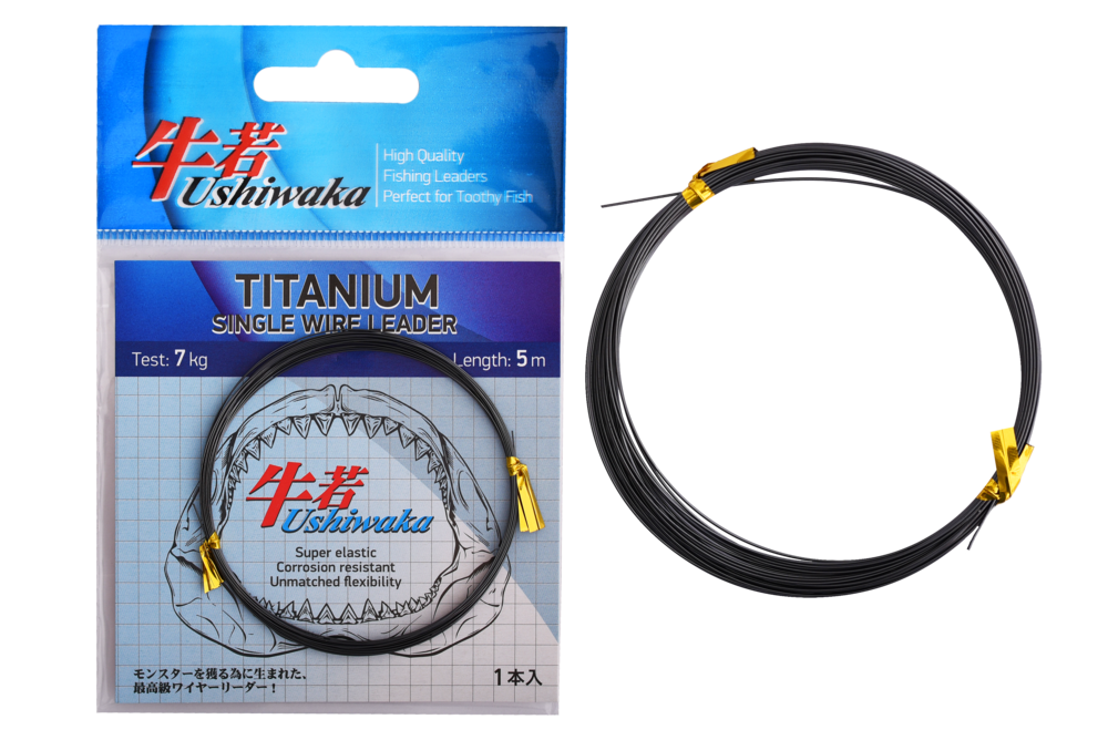 Поводковый материал Ushiwaka Titanium Single Wire Leader 