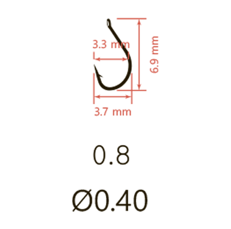 Крючки Saikyo KH-10008 Idumezina Ring