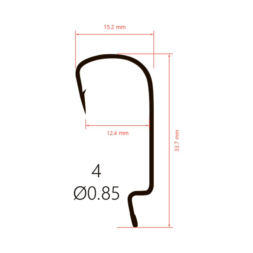 Крючки офсетные Saikyo BS-3324 Offset Hook