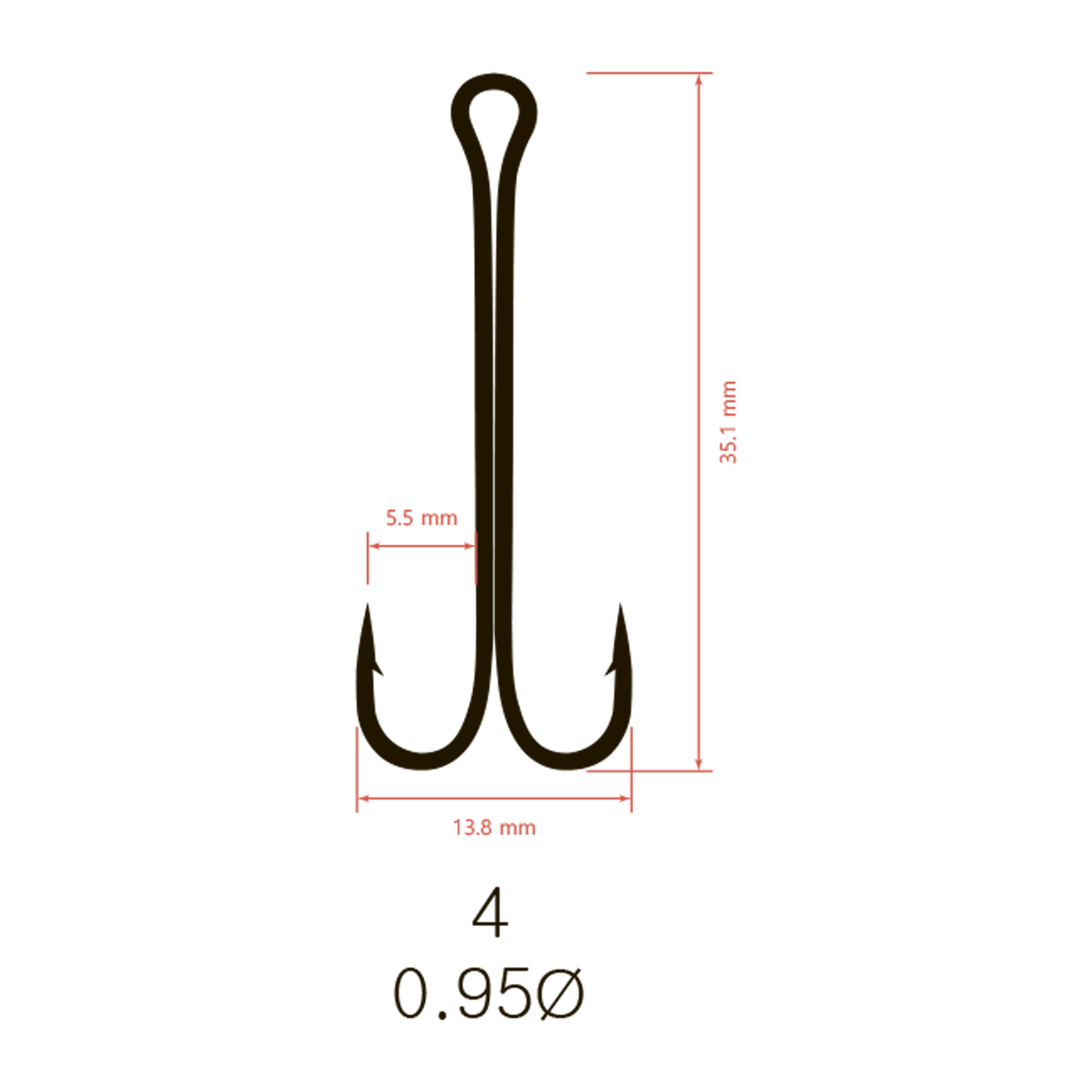 Крючки двойные Saikyo KH-11040 Double Hook (A-Long Shank)