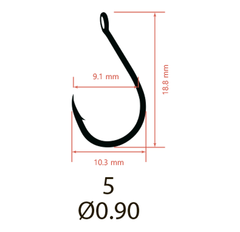 Крючки Saikyo KH-10026 Chinu Ring