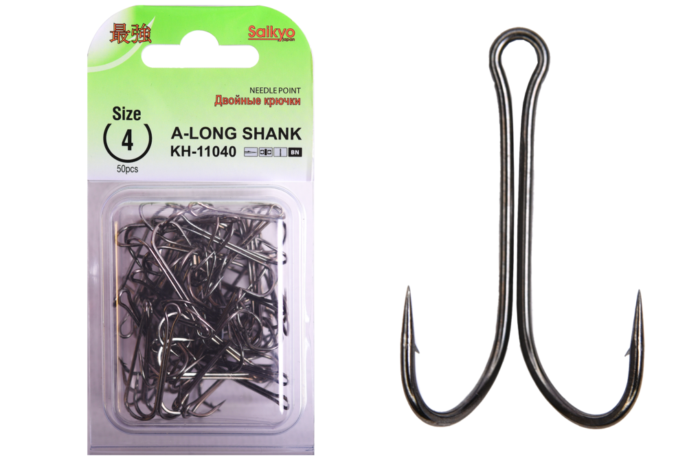 Крючки двойные Saikyo KH-11040 Double Hook (A-Long Shank)