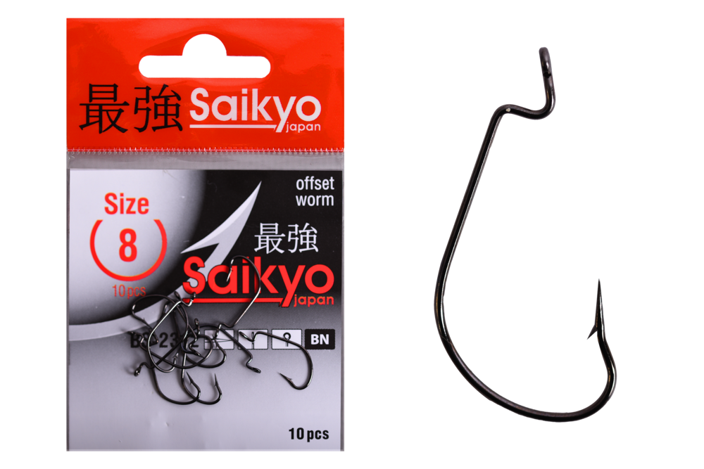 Крючки офсетные Saikyo BS-2312 Offset Worm
