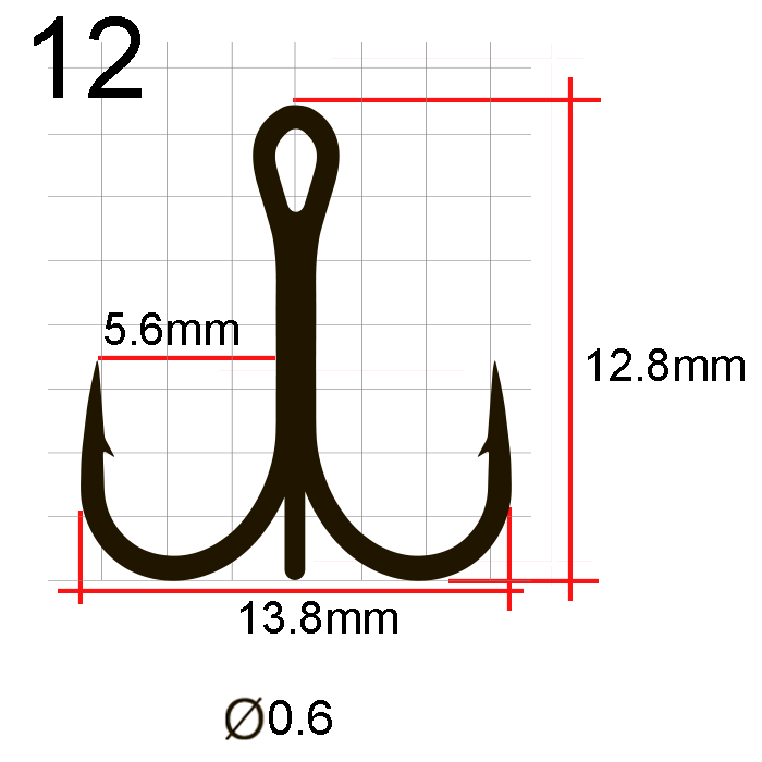 Крючки тройные Saikyo 7001