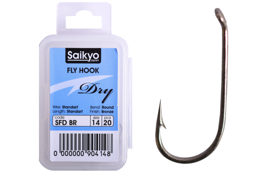 Крючки Saikyo KH-71451 Dry Fly BR №14 (20шт)