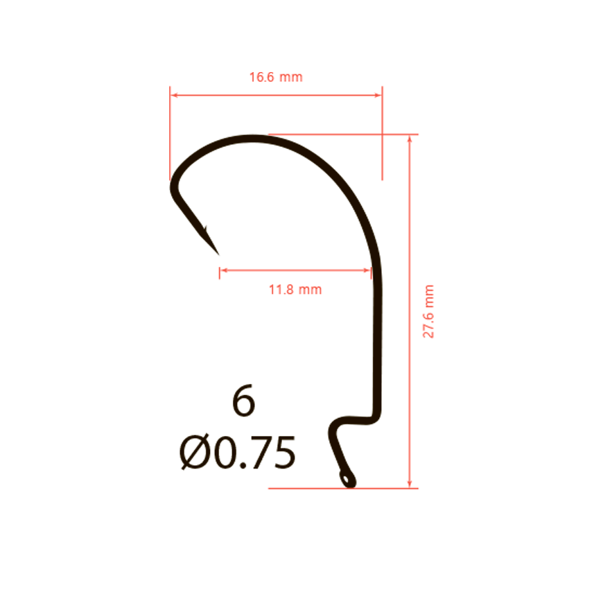 Крючки офсетные Saikyo BS-3315 Offset Hook