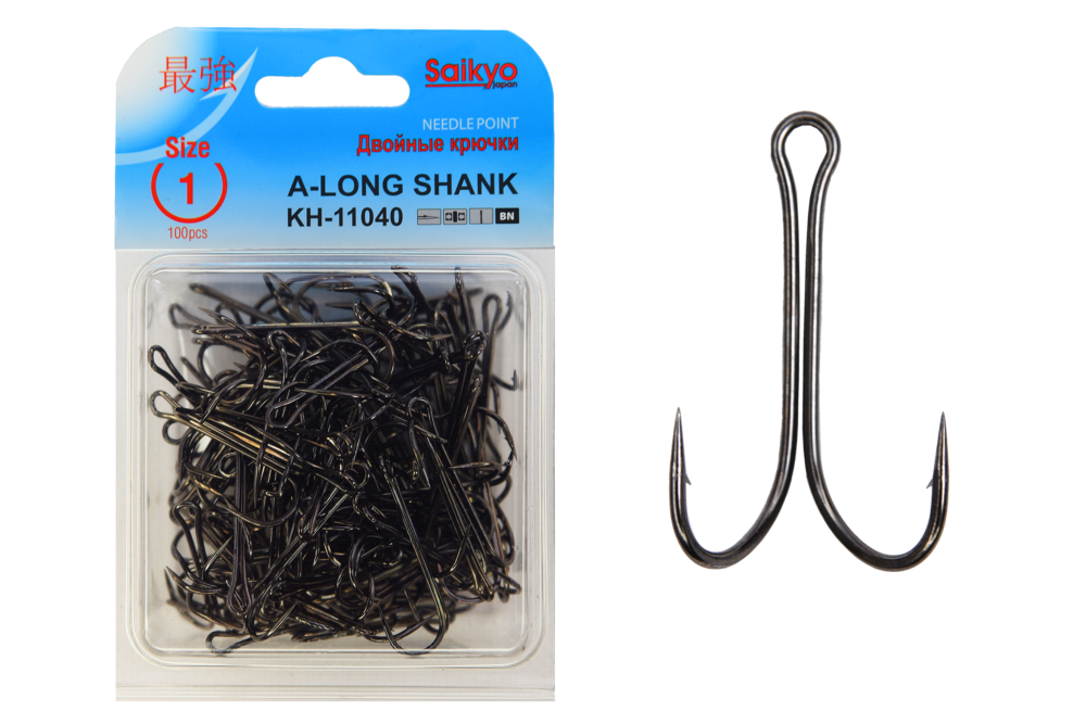 Крючки двойные Saikyo KH-11040 Double Hook (A-Long Shank)