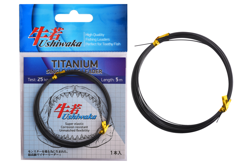 Поводковый материал Ushiwaka Titanium Single Wire Leader 