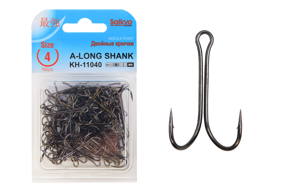 Крючки двойные Saikyo KH-11040 Double Hook (A-Long Shank)