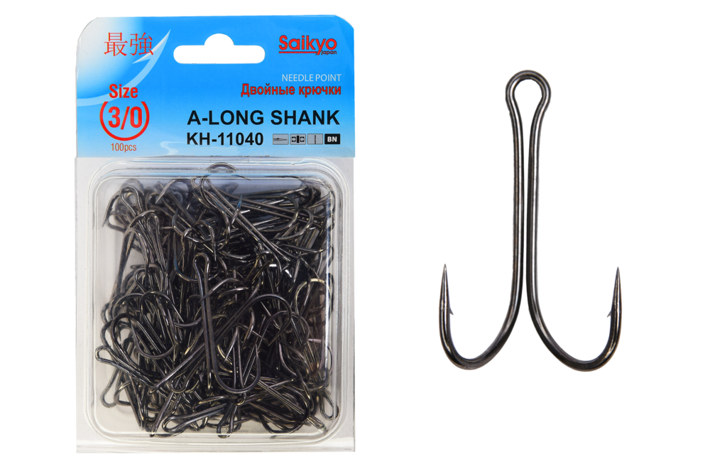 Крючки двойные Saikyo KH-11040 Double Hook (A-Long Shank)