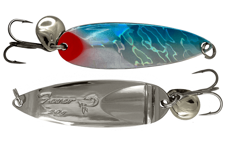 Блесна колеблющаяся LureMax Fever 65мм., 20 г., 20, Silver eye