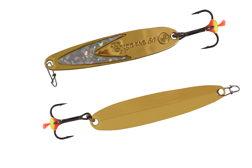 Блесна вертикальная ECOPRO Судачья + серебряный флекс