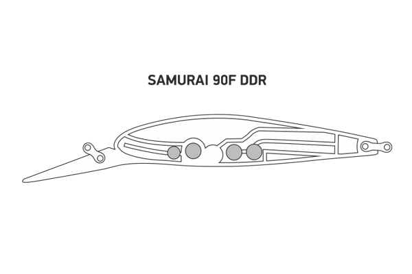 Воблер LureMax SAMURAI 90F DDR-001 13 г. плавающий