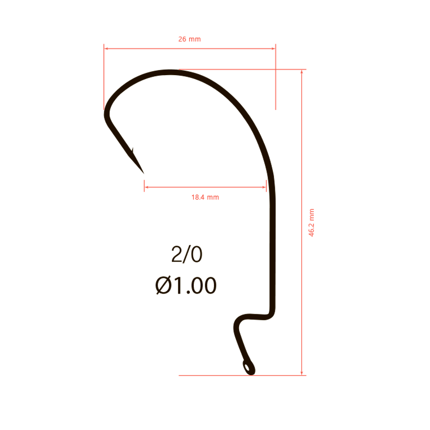 Крючки офсетные Saikyo BS-3315 Offset Hook