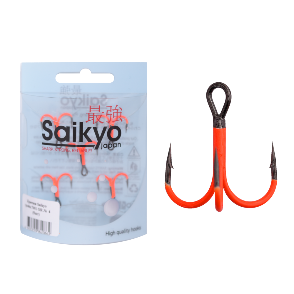 Крючки тройные Saikyo 7001OR