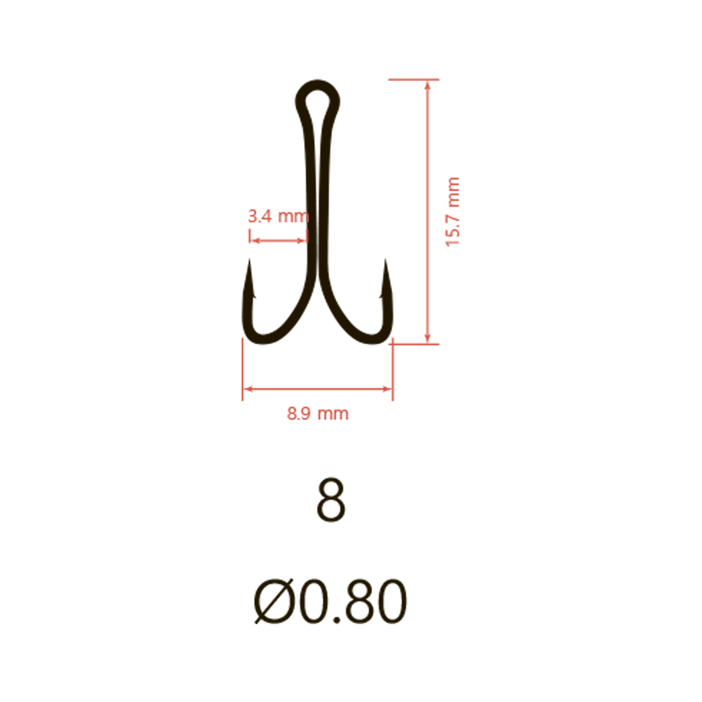 Крючки двойные Saikyo KH-11041 Double Hook (B-Normal Shank)