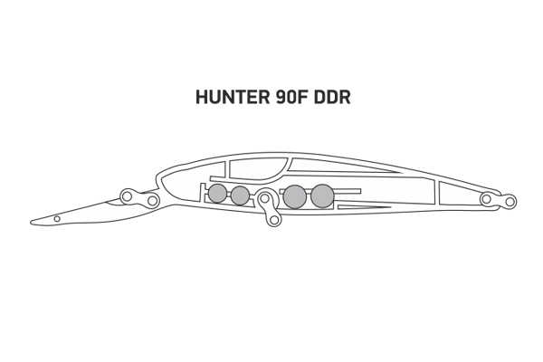 Воблер LureMax HUNTER 90F DDR-028 12 г. плавающий