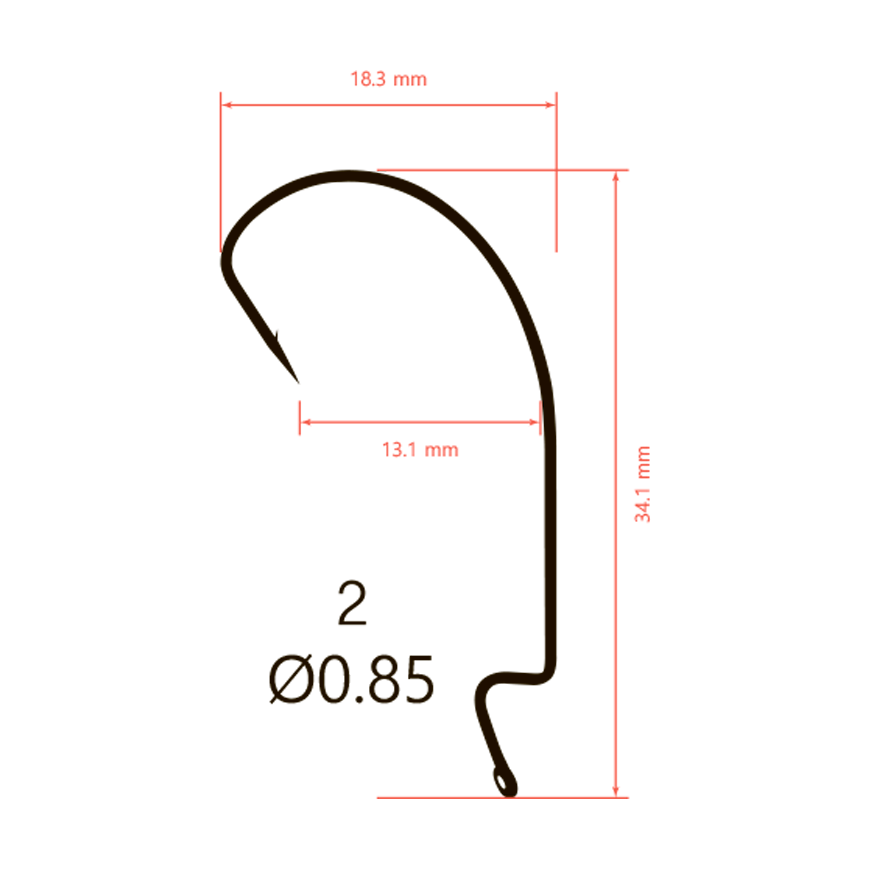 Крючки офсетные Saikyo BS-2315 Offset Wide Range Worm