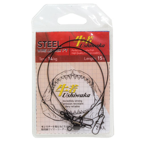 Поводок Ushiwaka Steel Wire Leader USWL7-2515 1х7, 15кг/25см, 2шт
