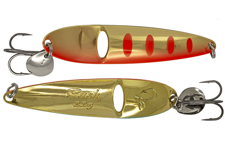 Блесна колеблющаяся LureMax Rush 90мм., 28 г., 44, Silver eye