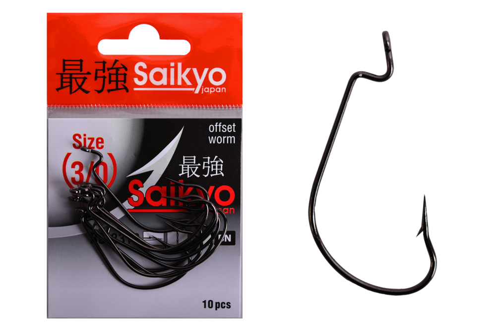 Крючки офсетные Saikyo BS-2312 Offset Worm