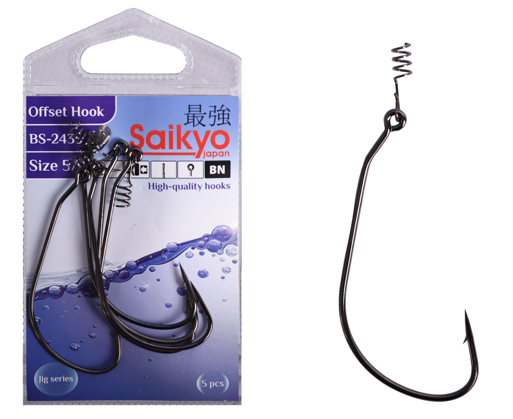 Крючки офсетные Saikyo BS-2435 Offset Hook