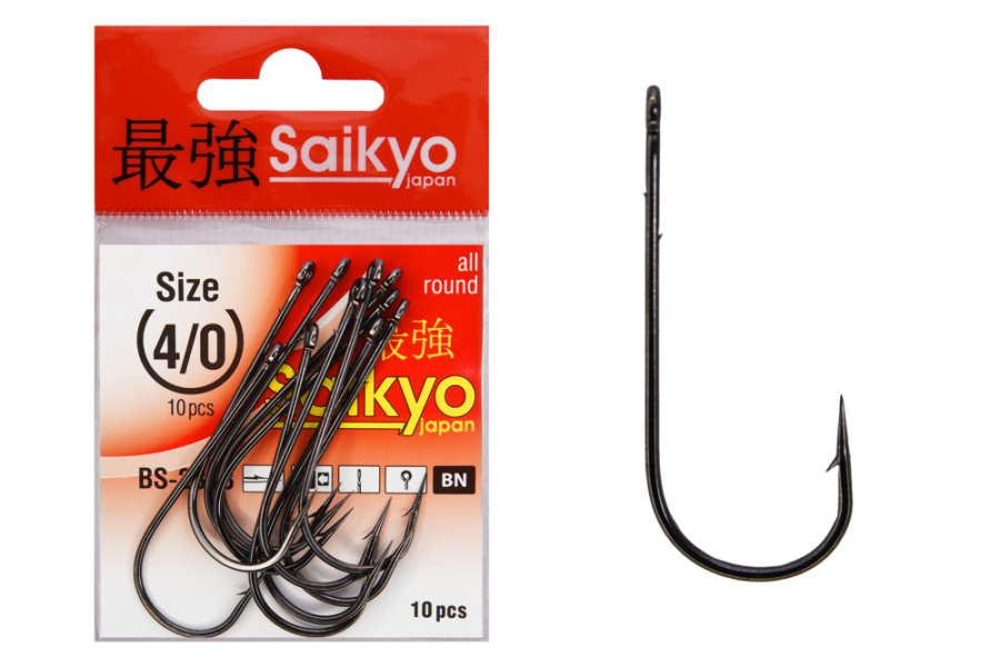 Крючки Saikyo BS-2313 BN №4/0 (10 шт)