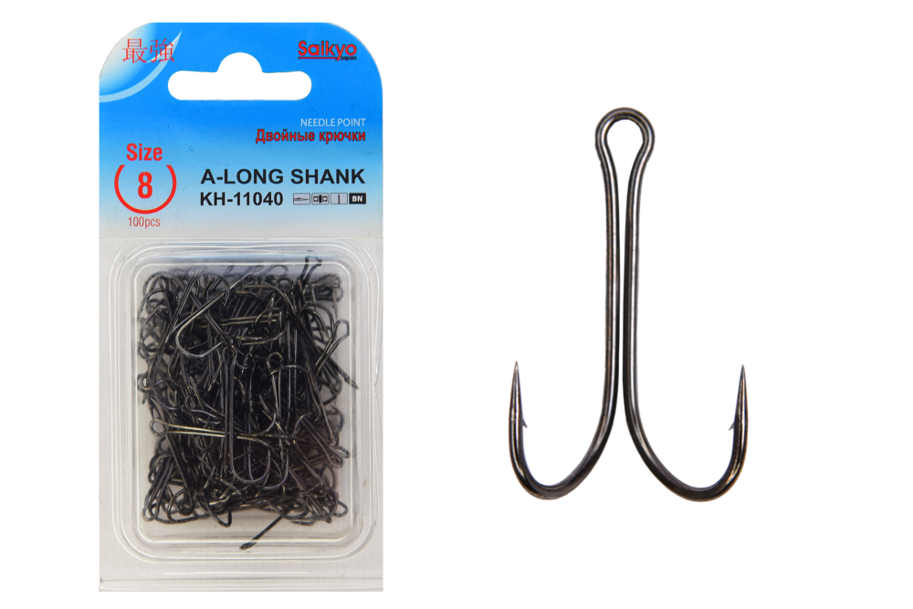 Крючки двойные Saikyo KH-11040 Double Hook (A-Long Shank)