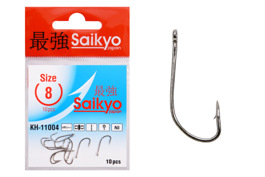 Крючки Saikyo KH-11004 Crystal Ni  №8 (10шт)