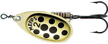  . Mepps AGLIA PTS, 3, Gold/Black dots