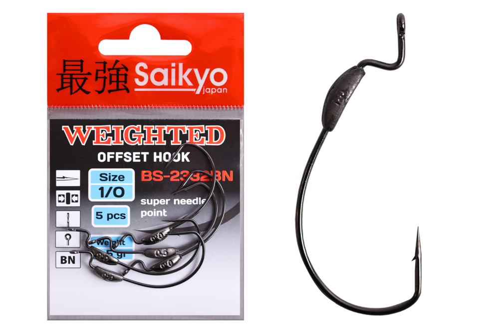 Крючки офсетные Saikyo BS-2332 Weighted