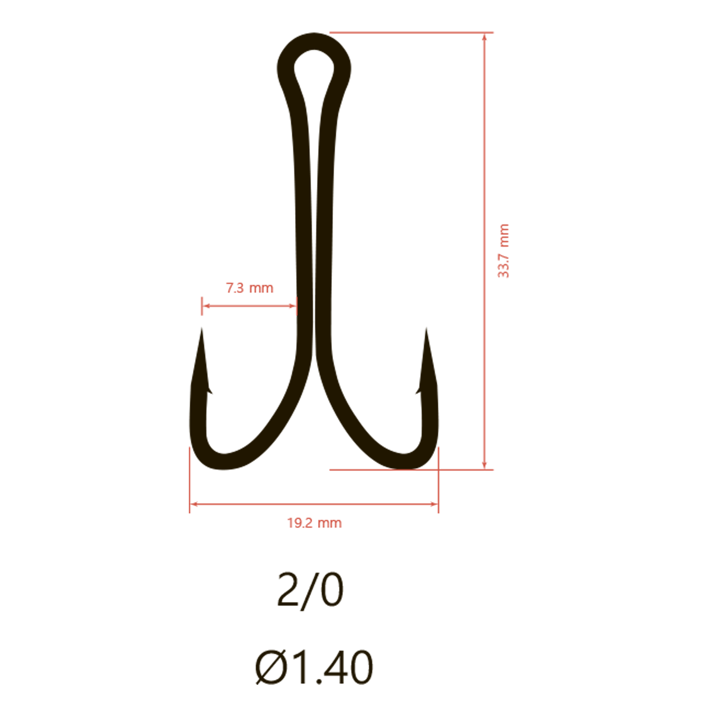 Крючки двойные Saikyo KH-11041 Double Hook (B-Normal Shank)