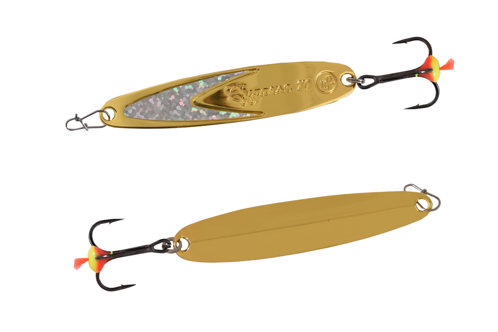 Блесна вертикальная ECOPRO Судачья + серебряный флекс