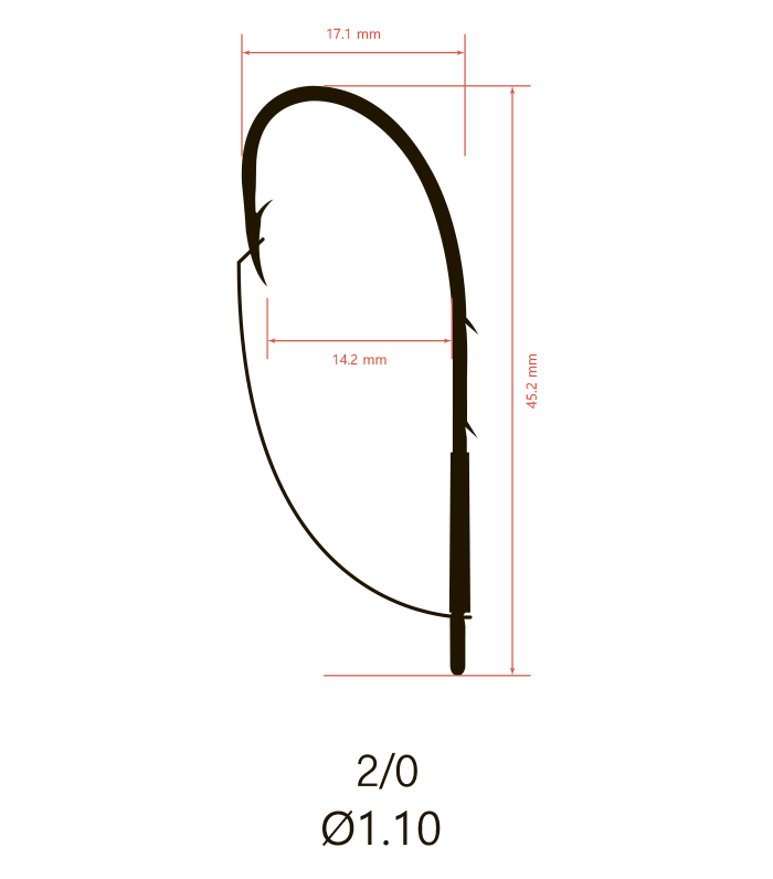 Крючки Saikyo KH-12001 Weedless Single Hook
